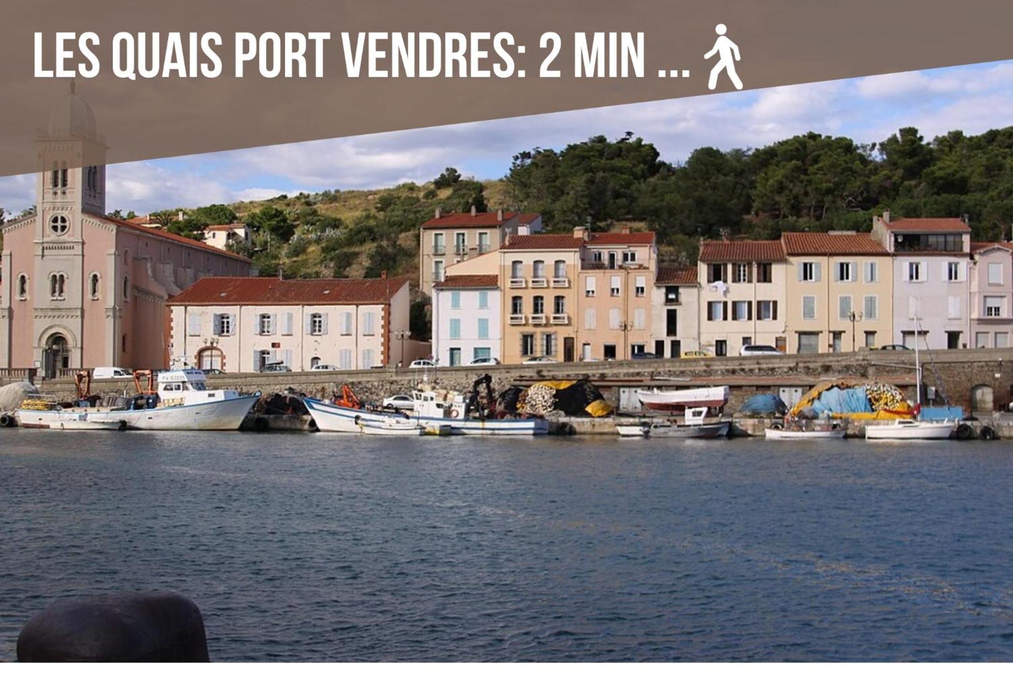 L'Escapade, Port A 200M, Climatisation Et Balcon Lägenhet Port Vendres Exteriör bild